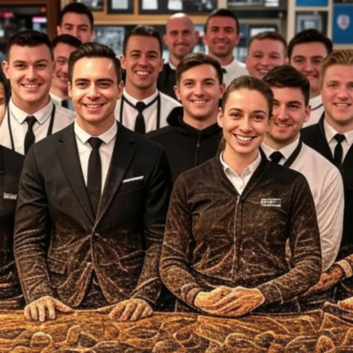 Zespół PLCityClub w sport barze-kawiarni